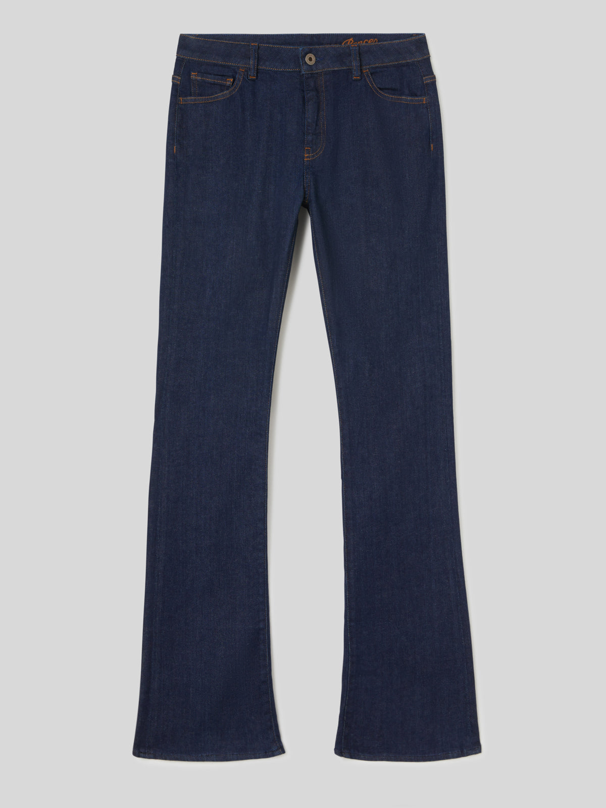 Bootcut da Donna Jeans a Vita Media Blu Scuro
