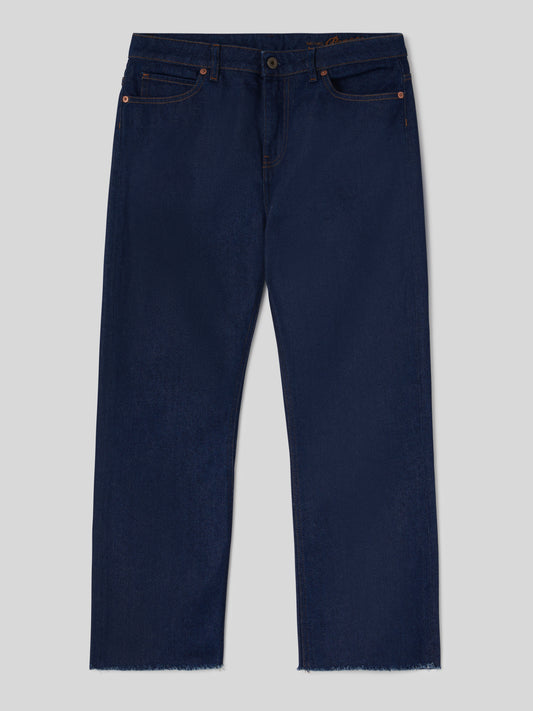 Jeans Bootcut da Donna a vita alta blu scuro