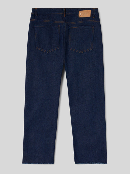 Jeans Bootcut da Donna a vita alta blu scuro