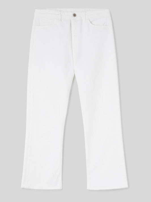 Jeans Bootcut da Donna bianchi svasati alla caviglia