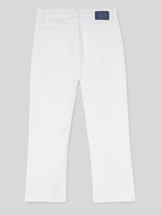 Jeans Bootcut da Donna bianchi svasati alla caviglia