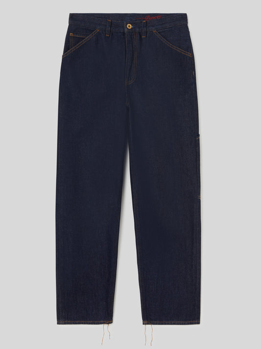 Jeans Oversize Loose Fit da Donna blu scuro