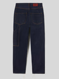Jeans Oversize Loose Fit da Donna blu scuro