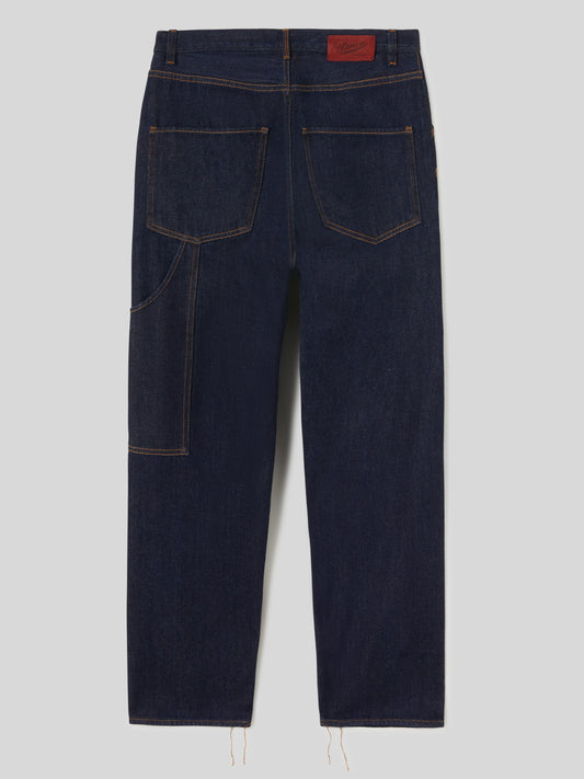 Jeans Oversize Loose Fit da Donna blu scuro
