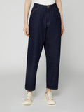 Jeans Oversize Loose Fit da Donna blu scuro