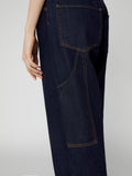 Jeans Oversize Loose Fit da Donna blu scuro