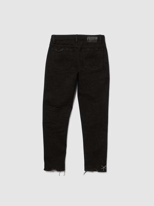 5 TASCHE SLIM DENIM BLACK BLACK