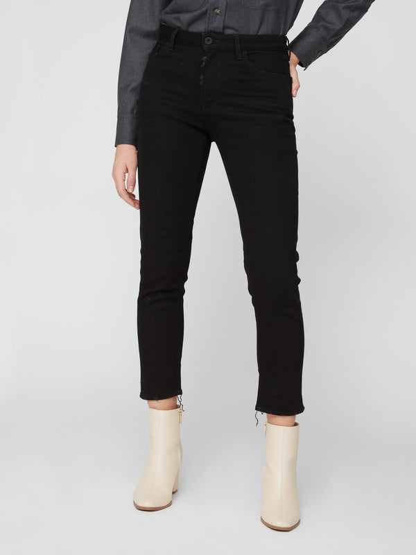 5 TASCHE SLIM DENIM BLACK BLACK