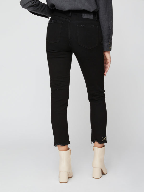5 TASCHE SLIM DENIM BLACK BLACK