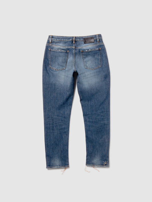 5 TASCHE SLIM DENIM BLU