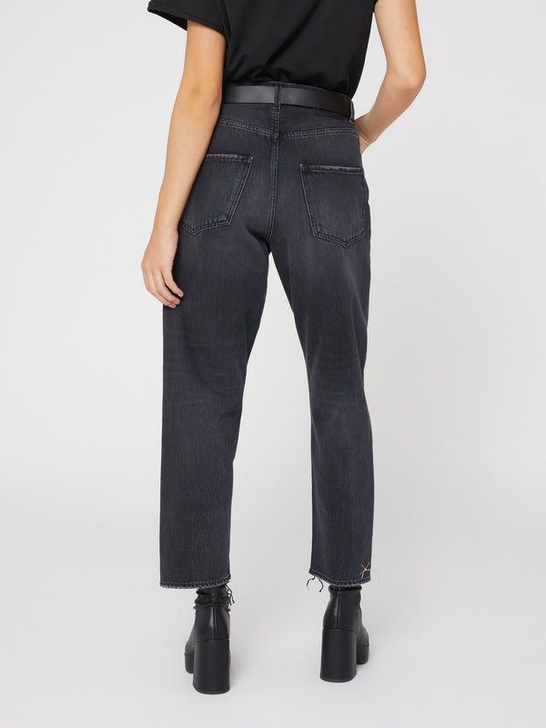 Jeans Oversize Boyfriend da Donna neri