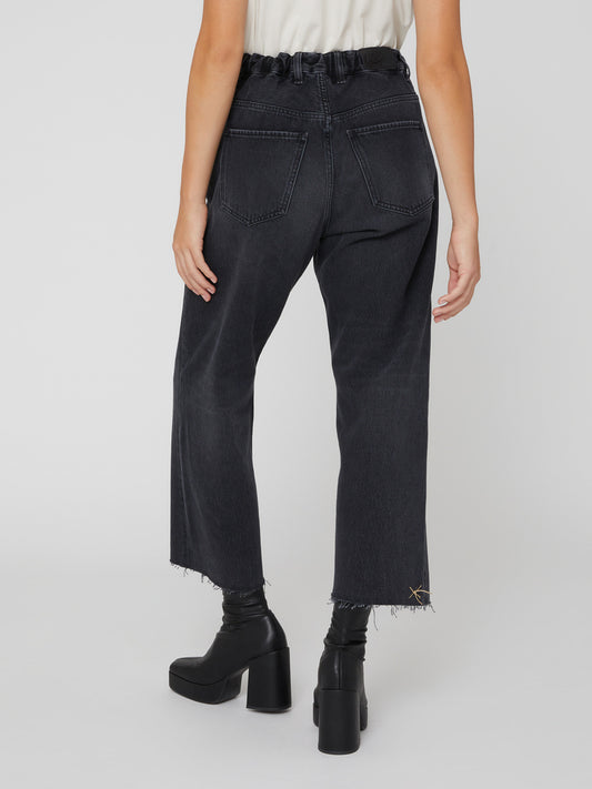 Jeans Oversize Loose Fit da Donna grigio scuro
