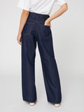 Jeans Flare da Donna a vita alta blu scuro