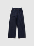 Jeans Flare da Donna a vita alta blu scuro