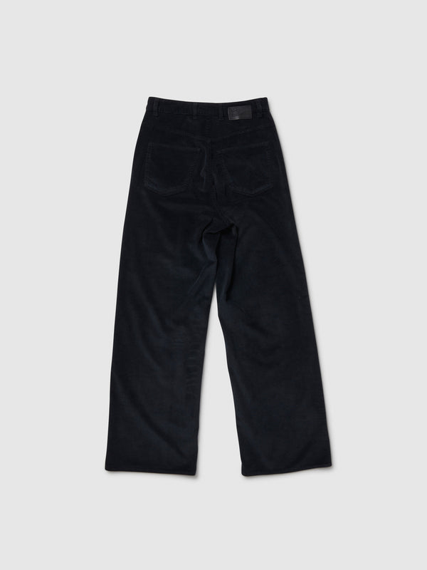 Pantalone Flare da Donna a vita alta blu scuro
