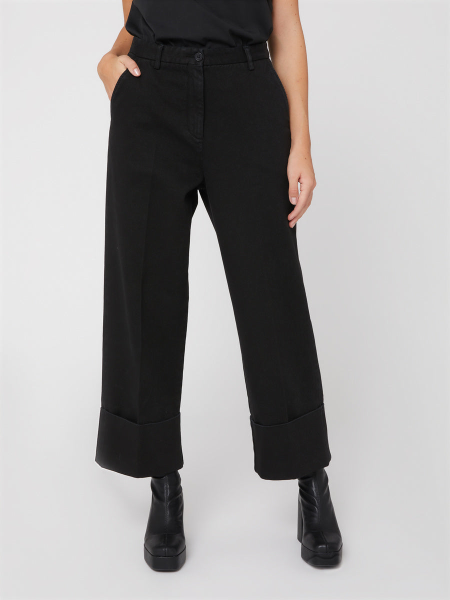 Pantalone da Donna a vita alta nero