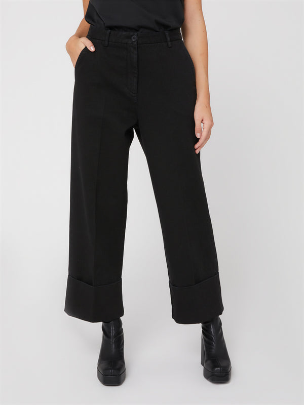 Pantalone da Donna a vita alta nero