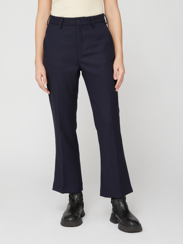 Pantalone da Donna Trombetta in Lana Blu