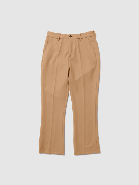 PANTALONE TROMBETTA IN LANA BISCOTTO