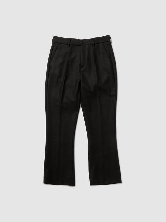 PANTALONE TROMBETTA IN LANA NERA