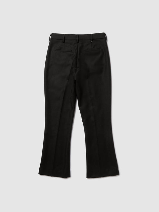 PANTALONE TROMBETTA IN LANA NERA