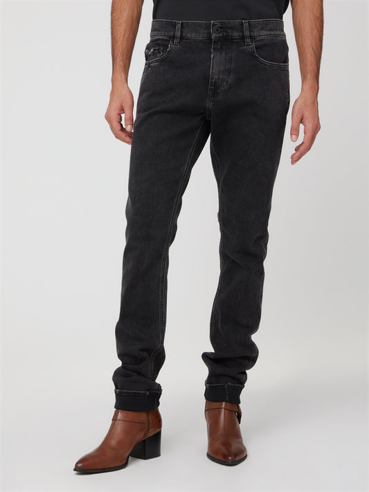 Jeans Slim Fit da Uomo Nero