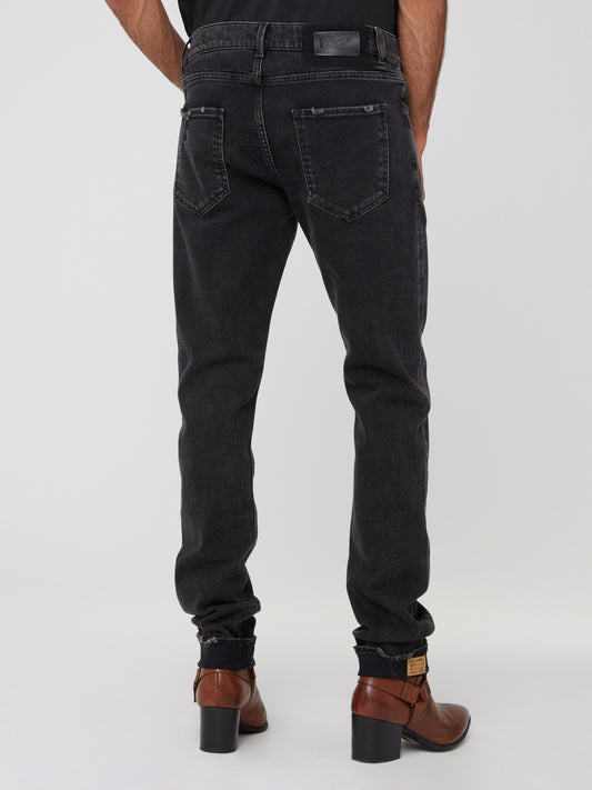 Jeans Slim Fit da Uomo Nero