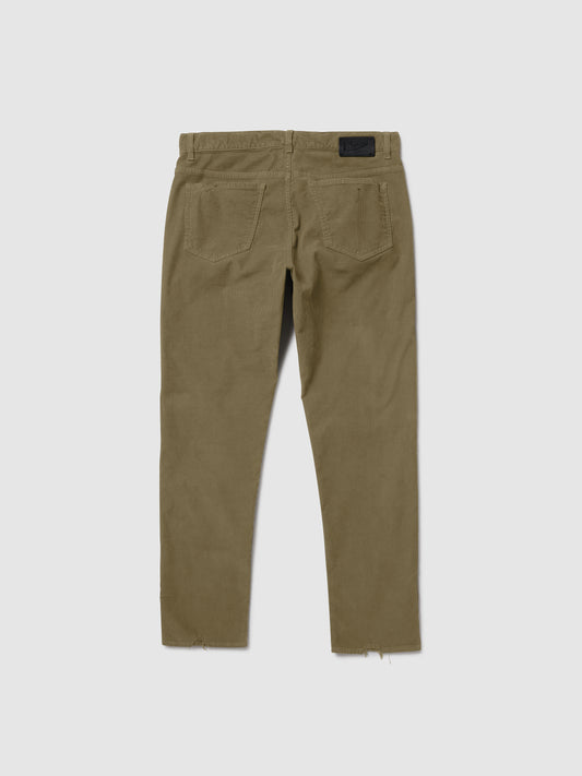 Jeans Slim Fit da Uomo in Velluto di Cotone