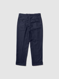 PANTALONE DOPPIA PENCE IN LANA BLU