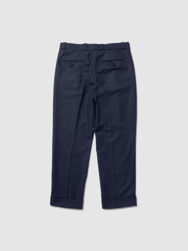 PANTALONE DOPPIA PENCE IN LANA BLU