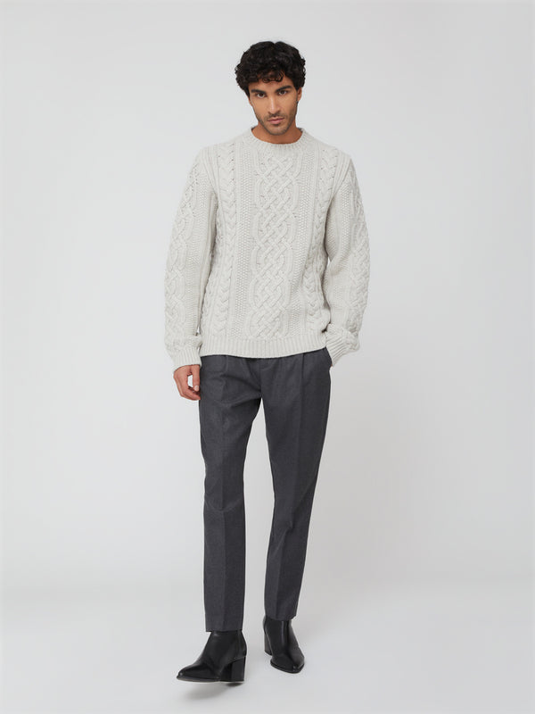 Pantalone Stile Sartoriale da Uomo grigio