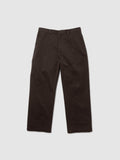 PANTALONE OVERSIZE IN GABARDINA MARRONE