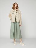 Gonna da Donna Lunga a Pieghe Cotone Seta Light Green.jpg