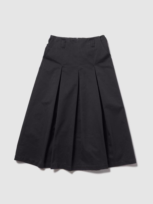GONNA LUNGA IN GABARDINA BLU