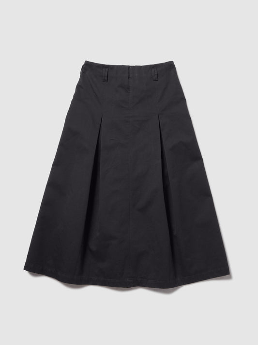 GONNA LUNGA IN GABARDINA BLU