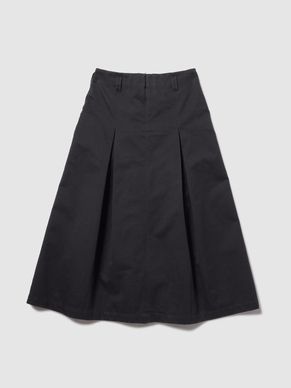 GONNA LUNGA IN GABARDINA BLU