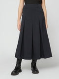 GONNA LUNGA IN GABARDINA BLU