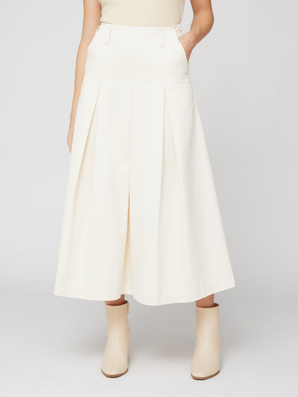 GONNA LUNGA IN GABARDINA LATTE