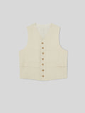 Gilet da Uomo Worker Multi Tasche Bianco