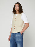 Gilet da Uomo Worker Multi Tasche Bianco