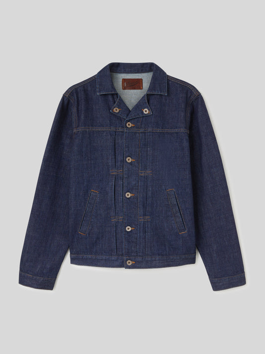 Giacca da Uomo Trucker Jeans Blu Scuro