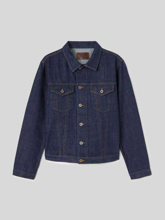 Giacca da Uomo Jeans Denim Blu Scuro