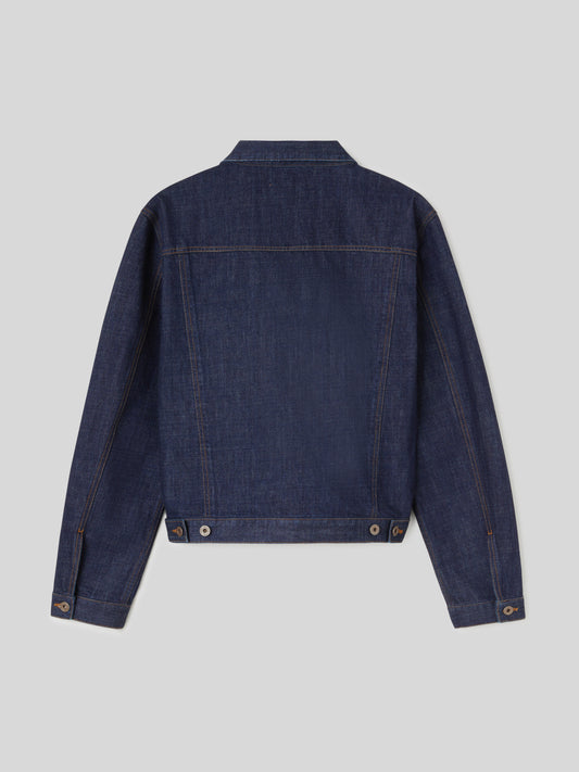 Giacca da Uomo Jeans Denim Blu Scuro