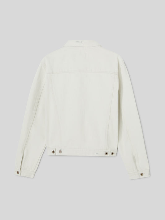 Giacca da Uomo Jeans Denim Bianco
