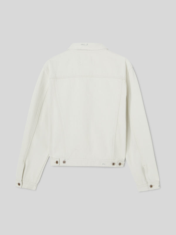 Giacca da Uomo Jeans Denim Bianco
