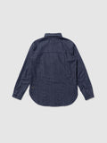 CAMICIA BOTTON DOWN DENIM BLU RINSE