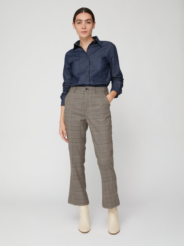 CAMICIA BOTTON DOWN DENIM BLU RINSE