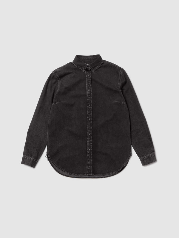 CAMICIA BOTTON DOWN DENIM BLACK