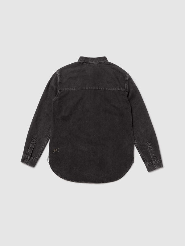 CAMICIA BOTTON DOWN DENIM BLACK