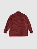 Overshirt da Donna in velluto rossa